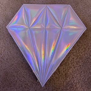 Holographic Diamond Shaped Makeup Brush Holder